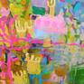 abstract floral painting