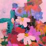 large abstract floral painting