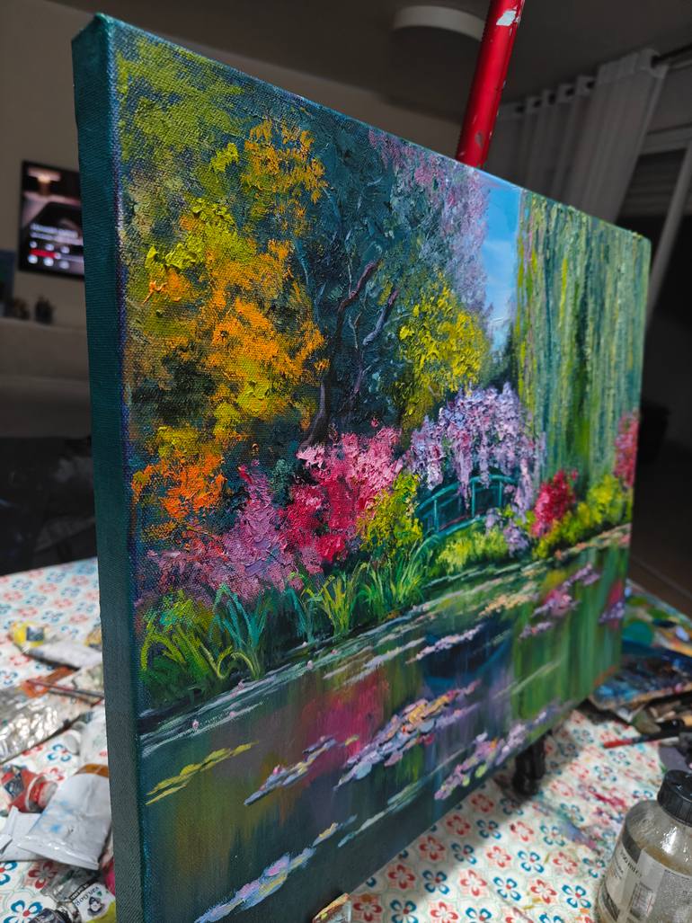 Original Expressionism Landscape Painting by Jane Lantsman