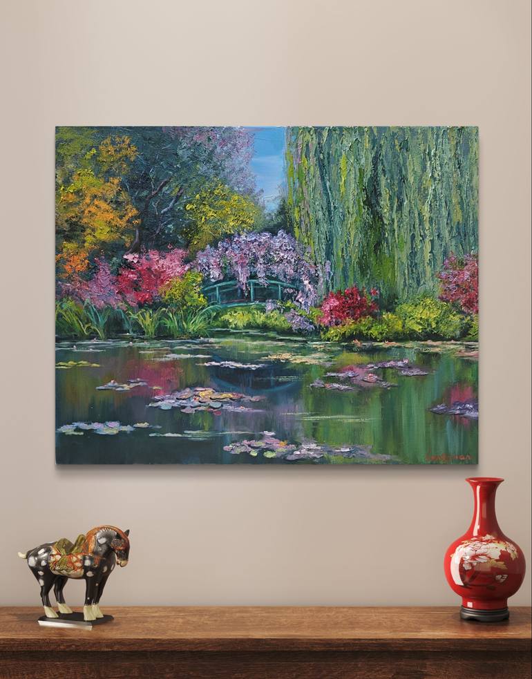 Original Expressionism Landscape Painting by Jane Lantsman