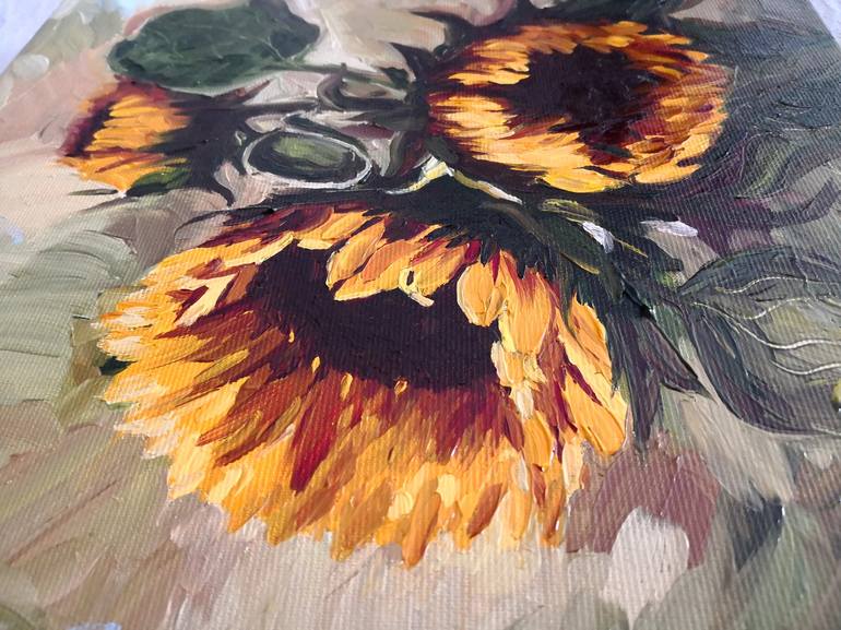 Original Floral Painting by Jane Lantsman