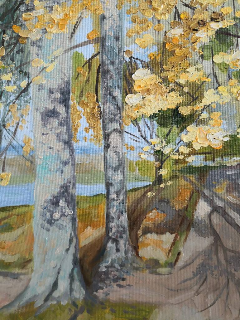 Original Expressionism Landscape Painting by Jane Lantsman