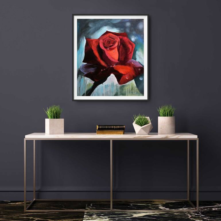 Original Floral Painting by Jane Lantsman