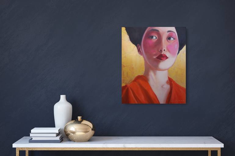 Original Realism Portrait Painting by Jane Lantsman