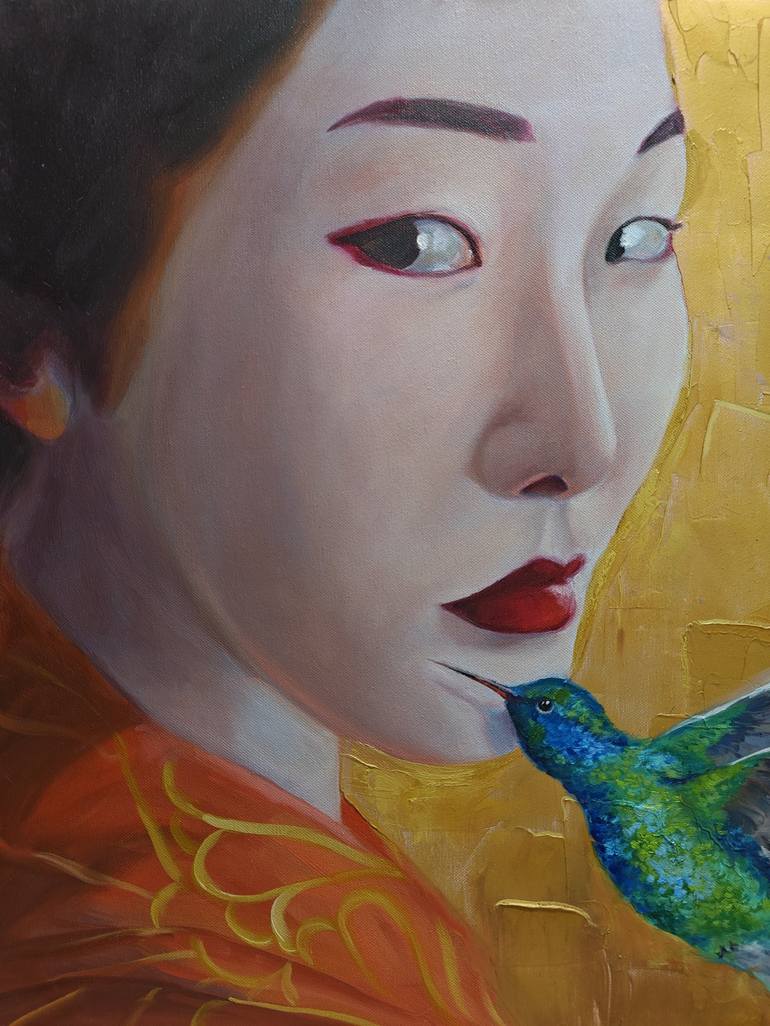 Original Expressionism Portrait Paintings by Jane Lantsman