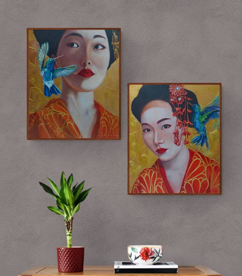 Original Portraiture Portrait Paintings by Jane Lantsman