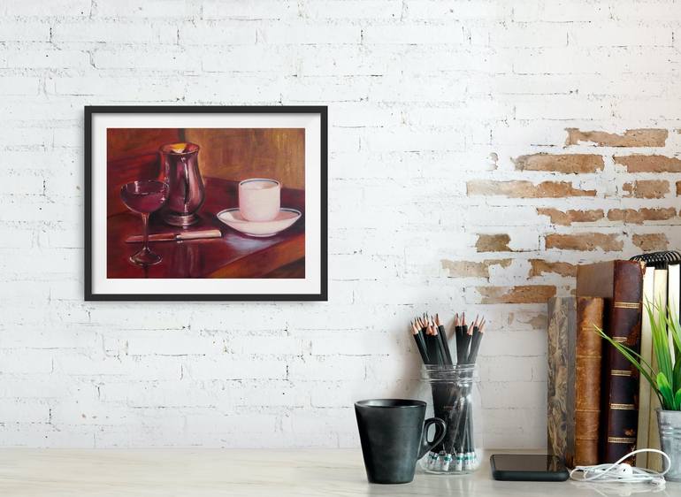 Original Fine Art Still Life Painting by Jane Lantsman