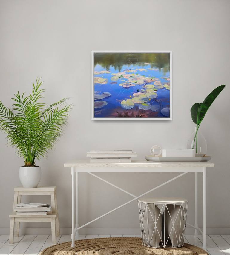 Original Impressionism Landscape Painting by Jane Lantsman