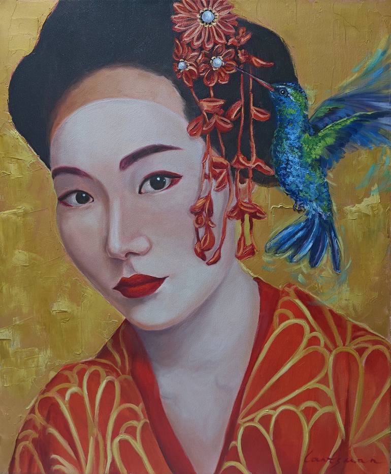 Original Portraiture Women Paintings by Jane Lantsman