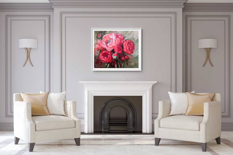 Original Fine Art Floral Painting by Jane Lantsman