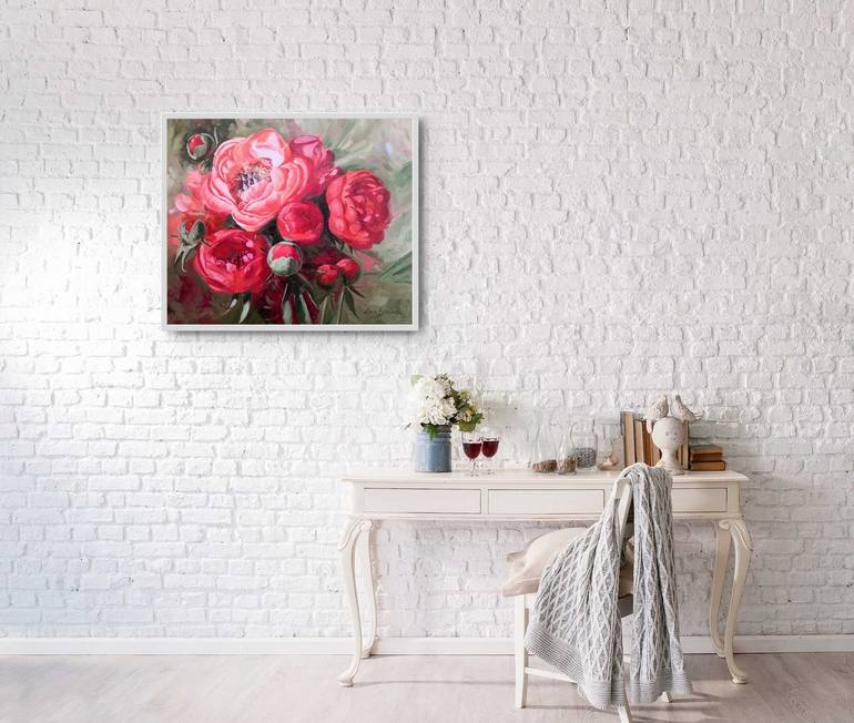 Original Fine Art Floral Painting by Jane Lantsman