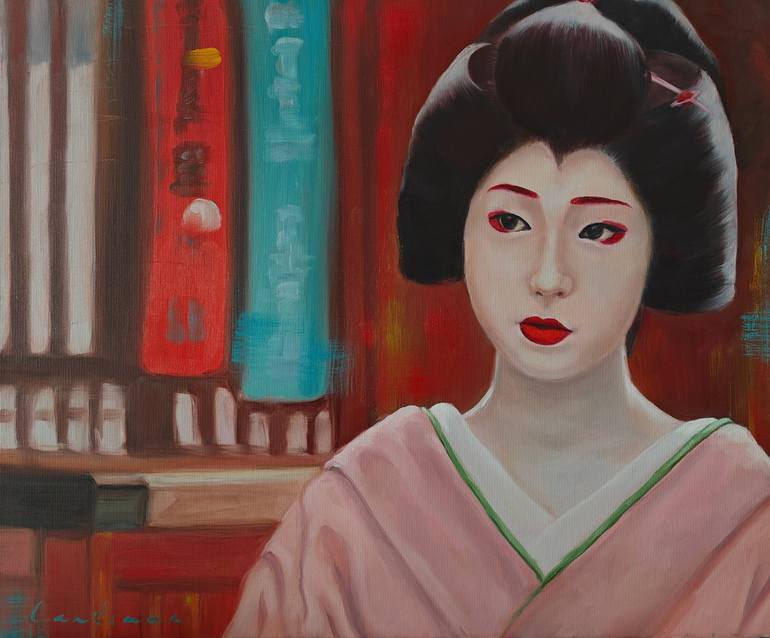 Original Figurative Women Paintings by Jane Lantsman
