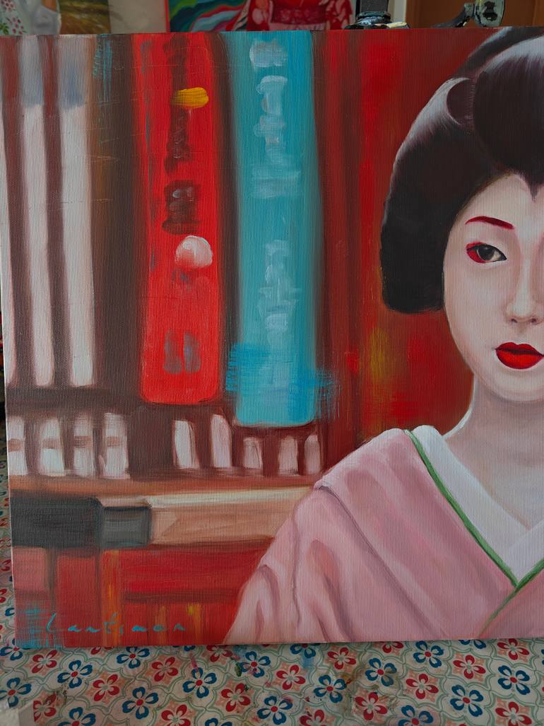 Original Figurative Women Painting by Jane Lantsman