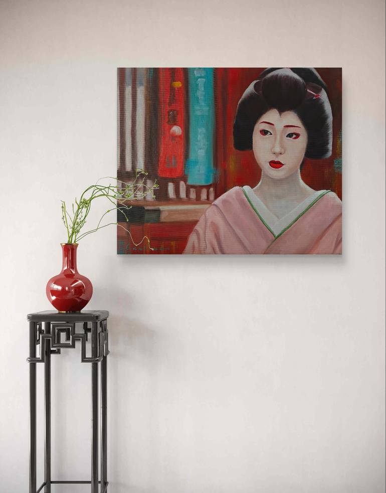 Original Figurative Women Painting by Jane Lantsman