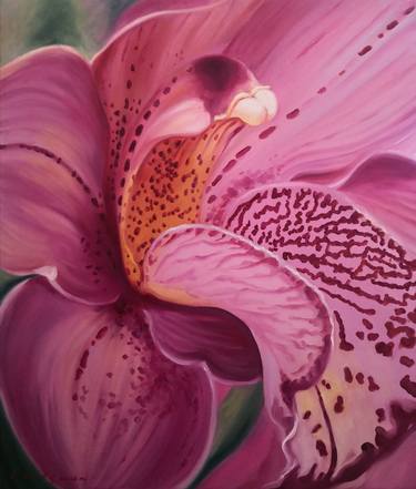 Original Realism Floral Paintings by Jane Lantsman