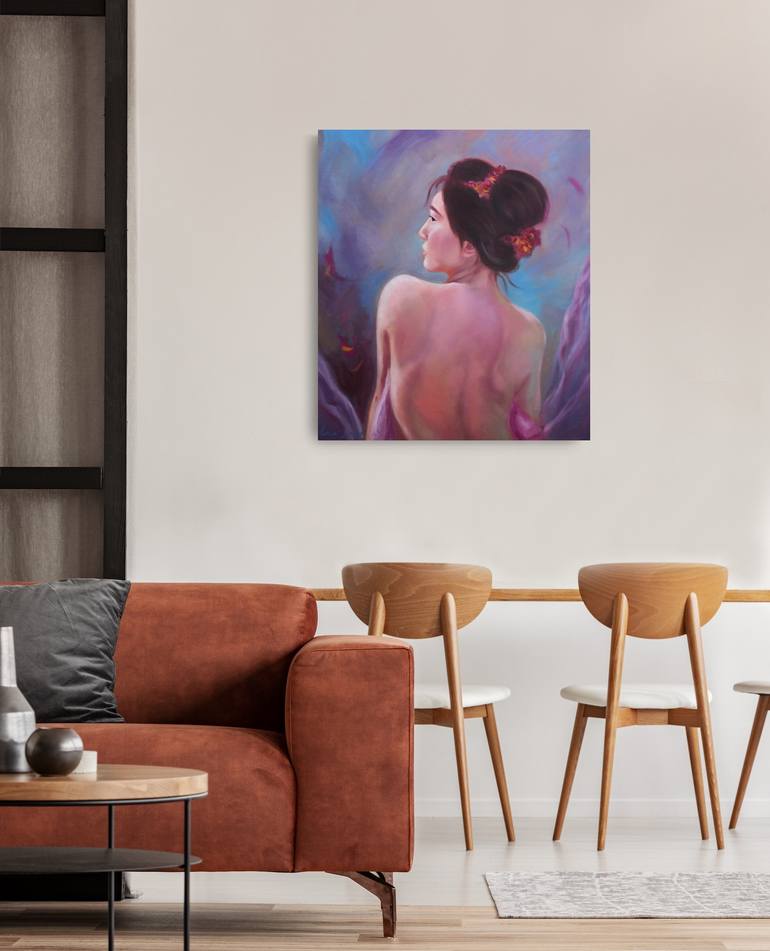 Original Figurative Nude Painting by Jane Lantsman