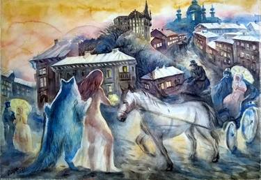 Print of Figurative Fantasy Paintings by Natalia Oleksiienko-Fardelli