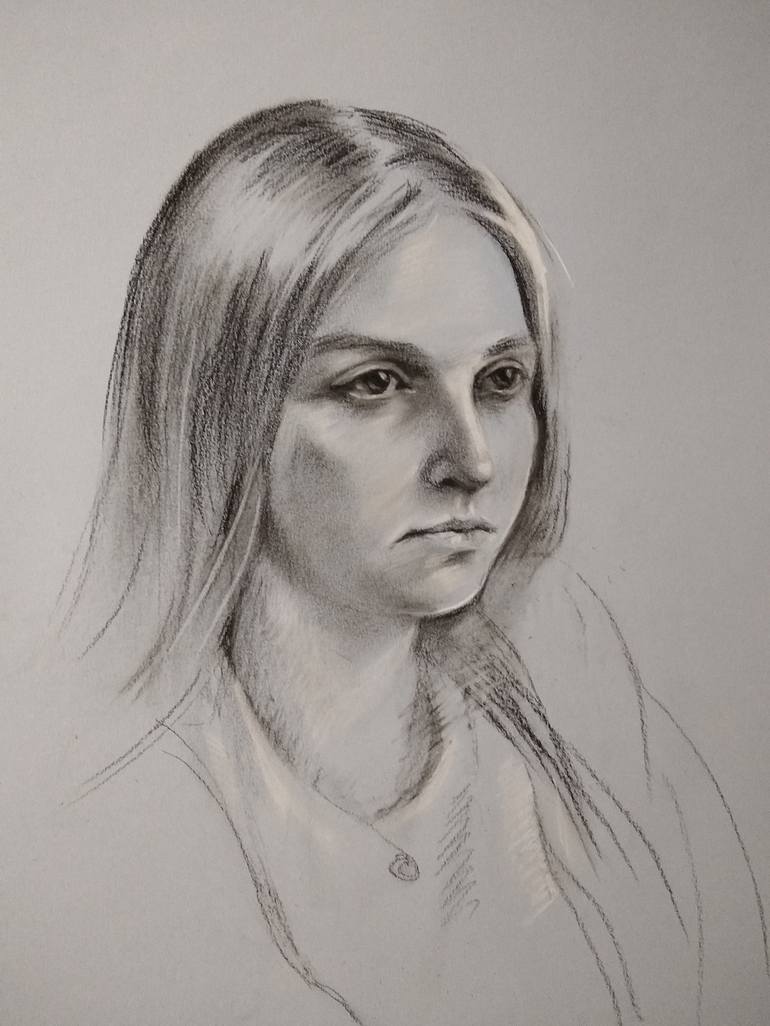 Lady Meli Drawing by Natalia Oleksiienko-Fardelli | Saatchi Art