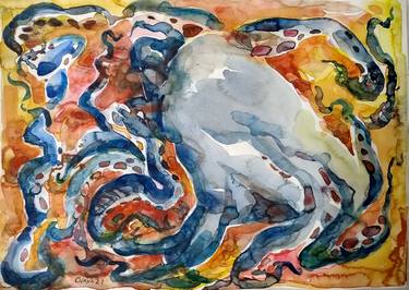 Print of Expressionism Animal Paintings by Natalia Oleksiienko-Fardelli