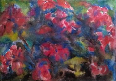 Original Abstract Expressionism Floral Paintings by Natalia Oleksiienko-Fardelli