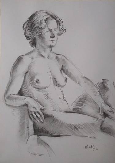 Print of Nude Drawings by Natalia Oleksiienko-Fardelli