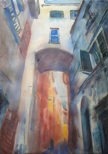 Print of Expressionism Architecture Paintings by Natalia Oleksiienko-Fardelli