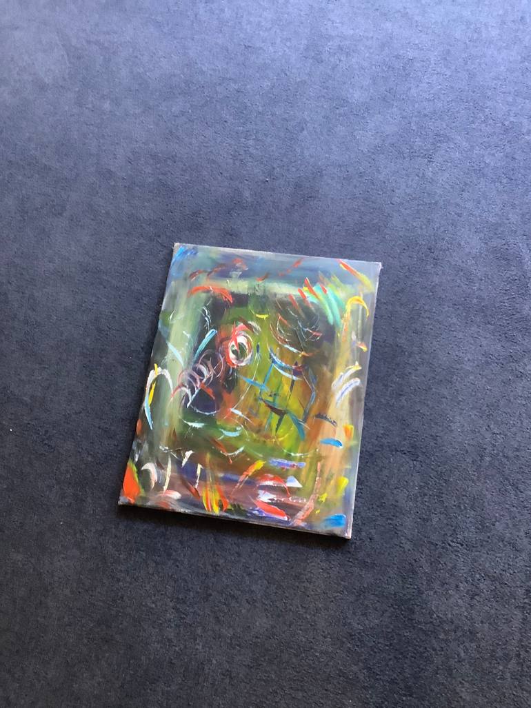 Original Art Deco Abstract Painting by Line Idea