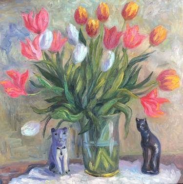 Print of Realism Floral Paintings by Vladimir Bogdanov