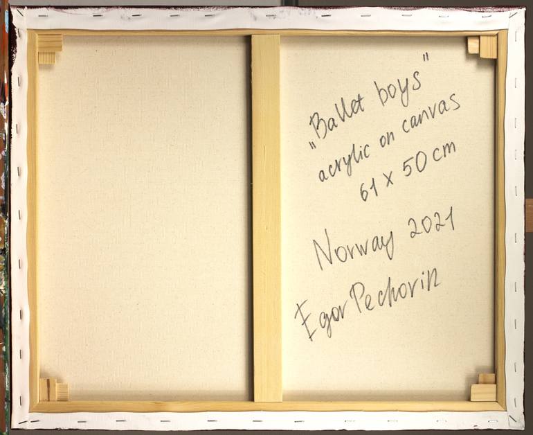 Original Expressionism People Painting by Egor Pechorin