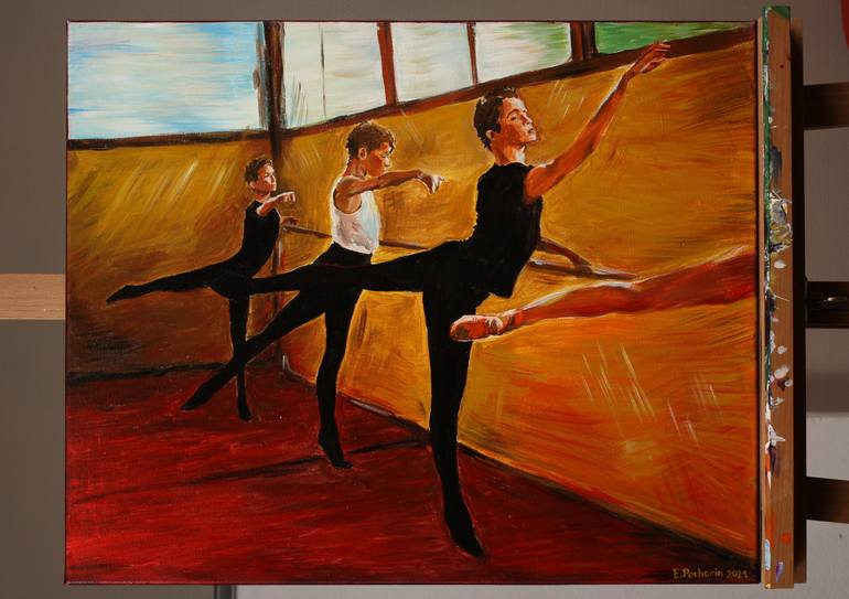 Original Expressionism People Painting by Egor Pechorin