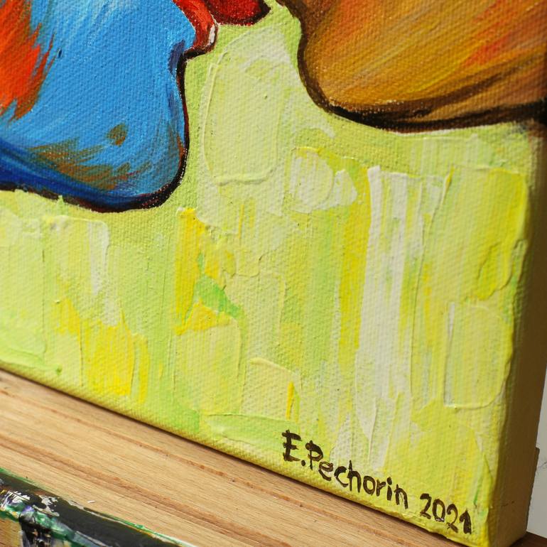 Original Figurative People Painting by Egor Pechorin