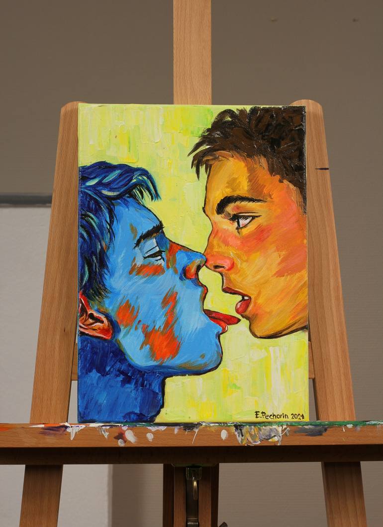 Original Figurative People Painting by Egor Pechorin