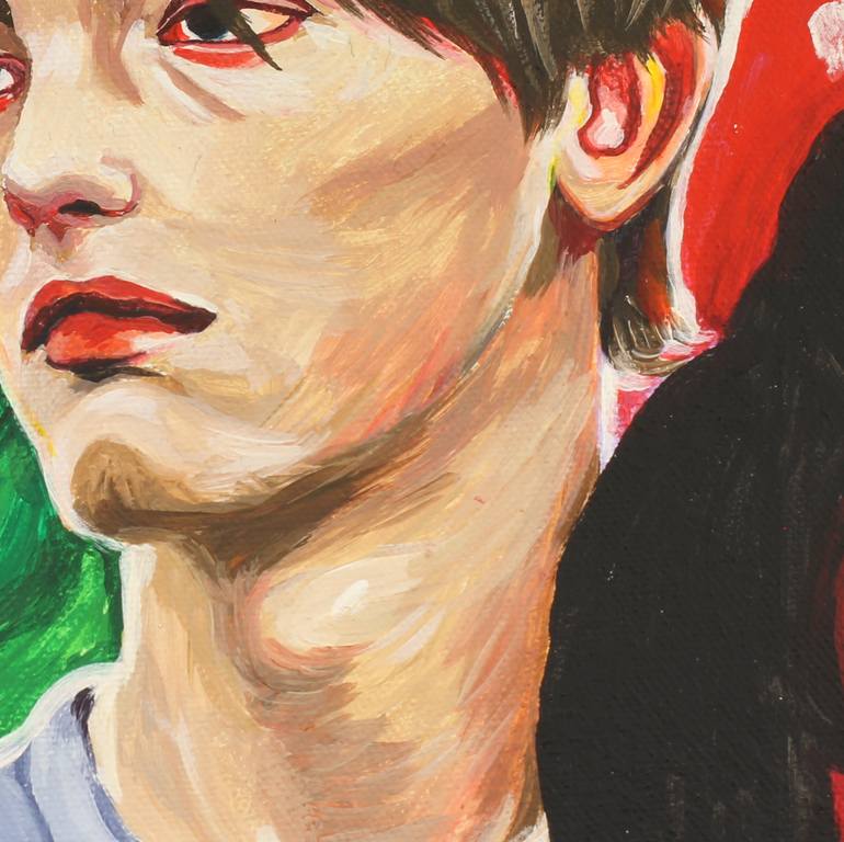 Original Expressionism People Painting by Egor Pechorin