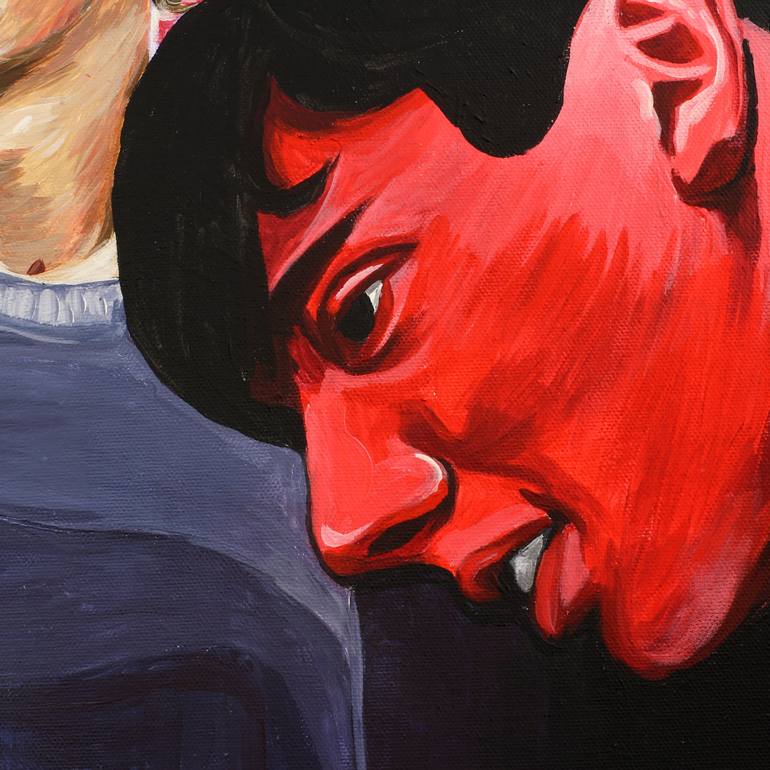 Original Expressionism People Painting by Egor Pechorin