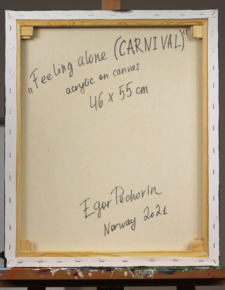 Original Expressionism People Painting by Egor Pechorin