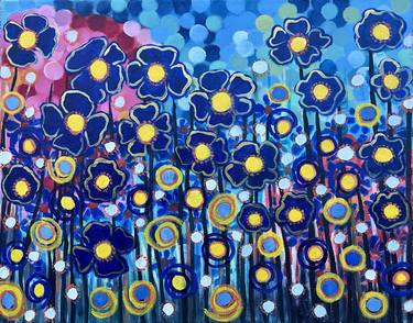Original Art Deco Abstract Painting by Tatiana Dulac