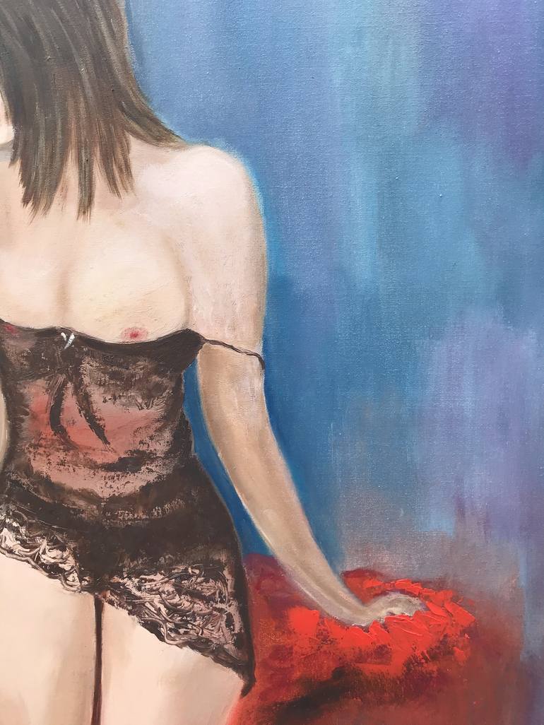 Original Figurative Erotic Painting by Tatiana Dulac