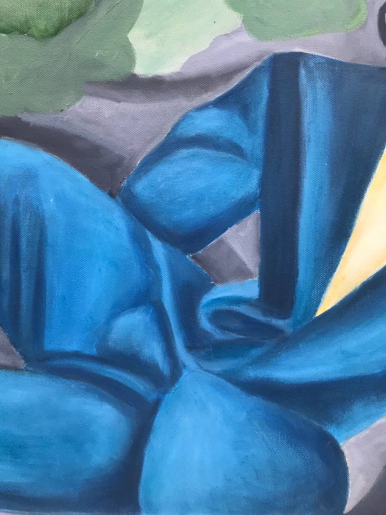 Original Abstract Expressionism Men Painting by Tatiana Dulac