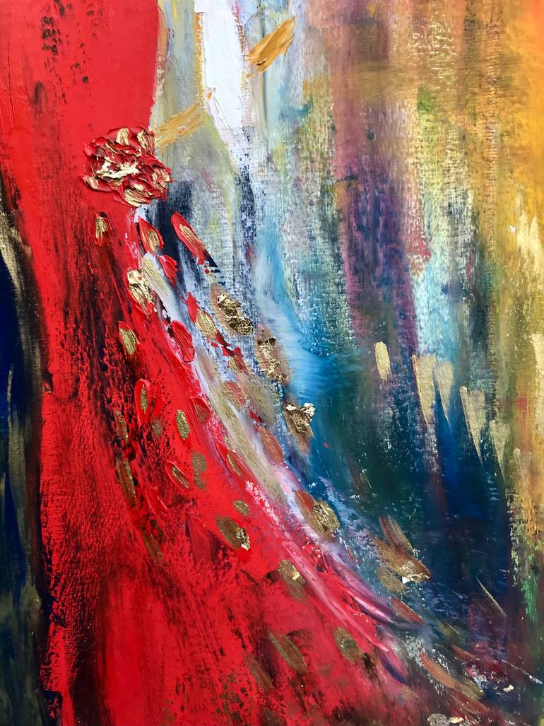 Original Abstract Expressionism Women Painting by Tatiana Dulac