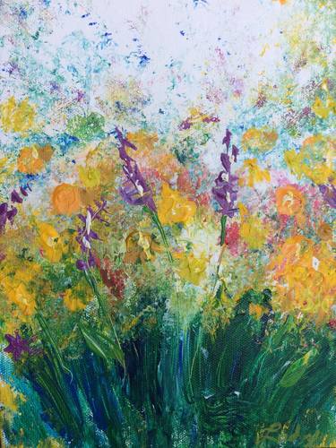 Print of Abstract Expressionism Floral Paintings by Alexandra Ladygina