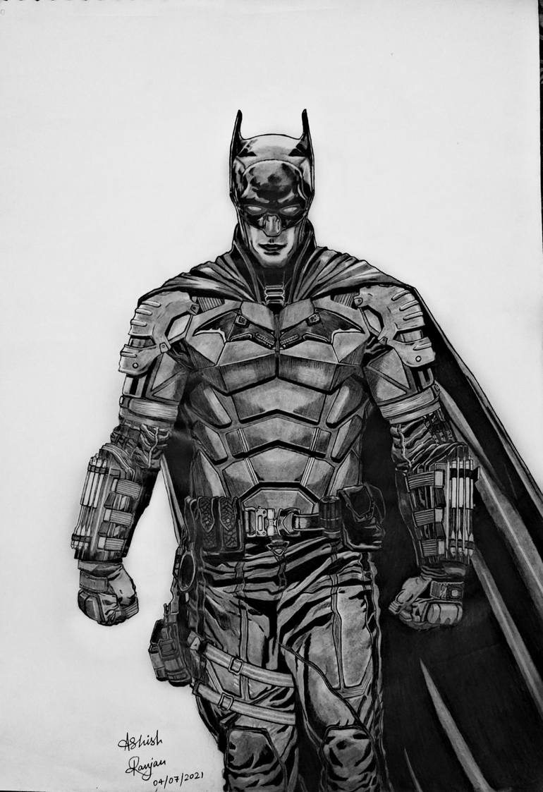 The Batman (Robert Pattinson, Matt Reeves) Drawing by Ashish Ranjan |  Saatchi Art