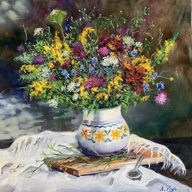Original Impressionism Botanic Paintings by Lyudmila Bezuglaya