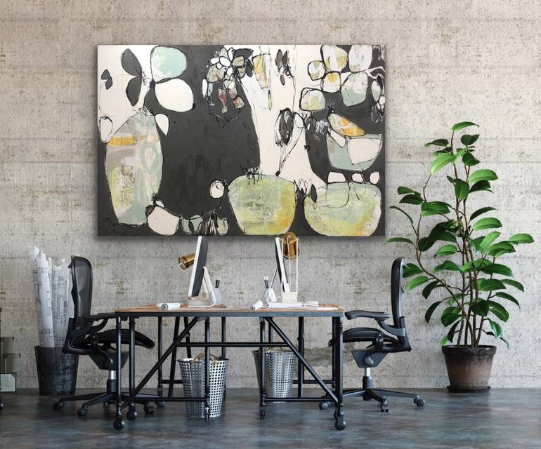Original Abstract Expressionism Abstract Painting by Lynette Reed