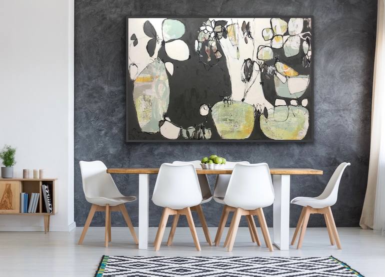 Original Abstract Expressionism Abstract Painting by Lynette Reed