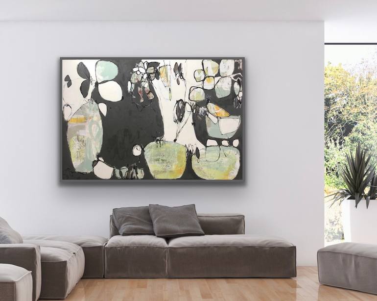 Original Abstract Expressionism Abstract Painting by Lynette Reed
