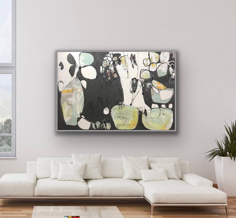 Original Abstract Expressionism Abstract Painting by Lynette Reed