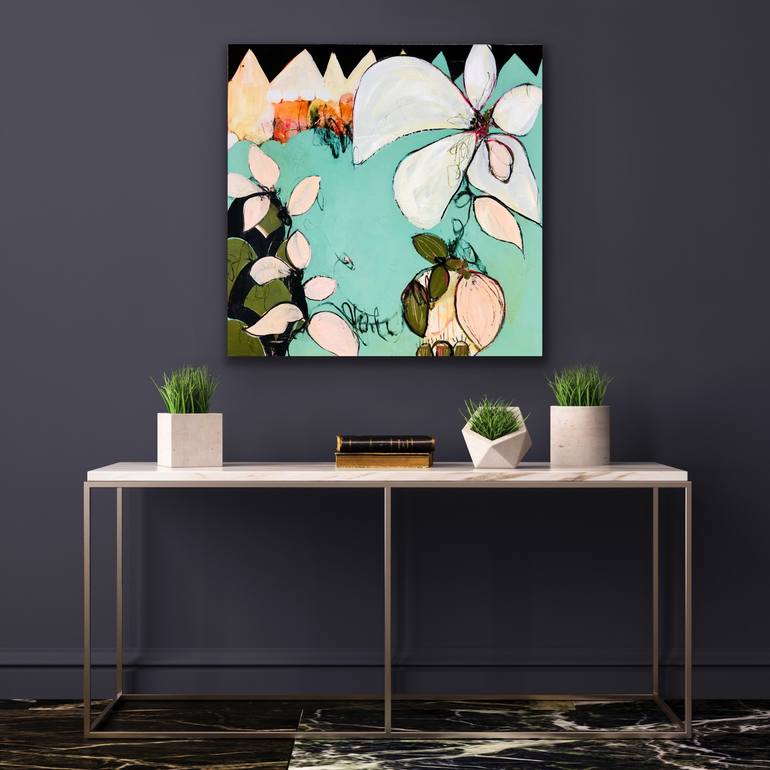 Original Abstract Expressionism Abstract Painting by Lynette Reed