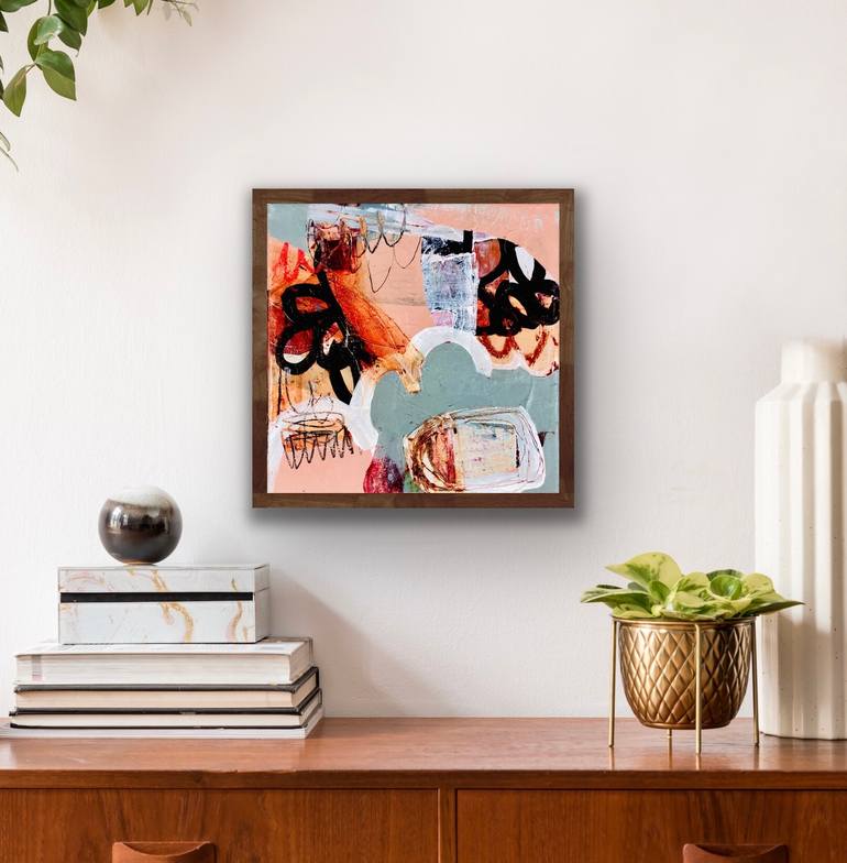 Original Abstract Expressionism Abstract Painting by Lynette Reed