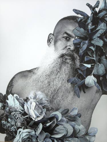 Print of Portraiture Floral Mixed Media by Reinaldo Hingel