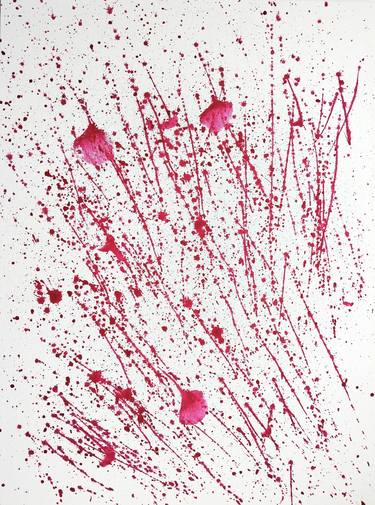Original Black & White Abstract Painting by Anna Pul